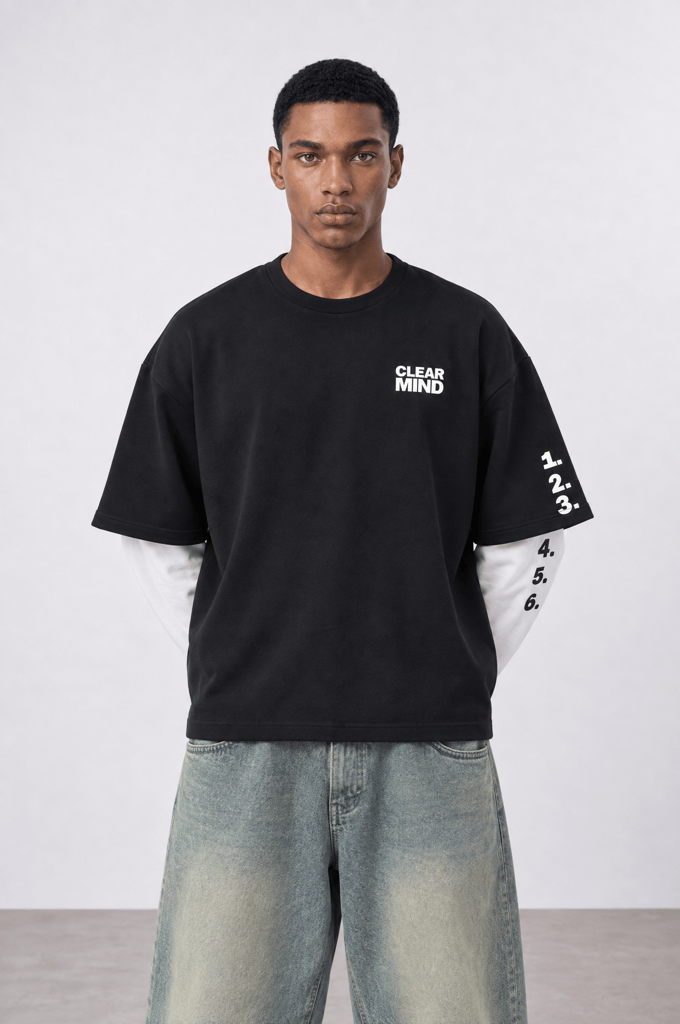 erkek-double-sleeve-oversize-sweatshir-43f383 Double Sleeve Oversize Sweatshirt - Image 1